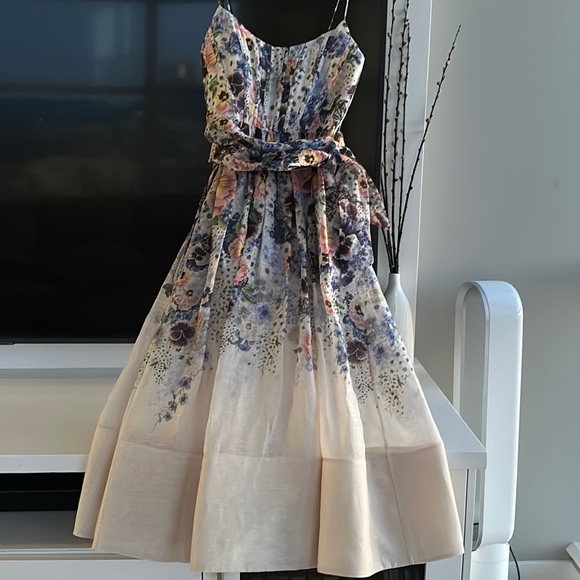 Zimmermann Tama Corset Midi Dress size 2 - Picture 6 of 9
